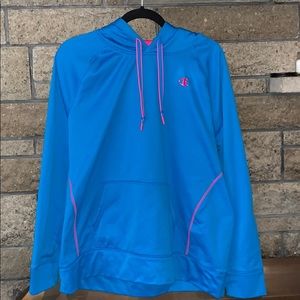 Blue and pink champion sweatshirt